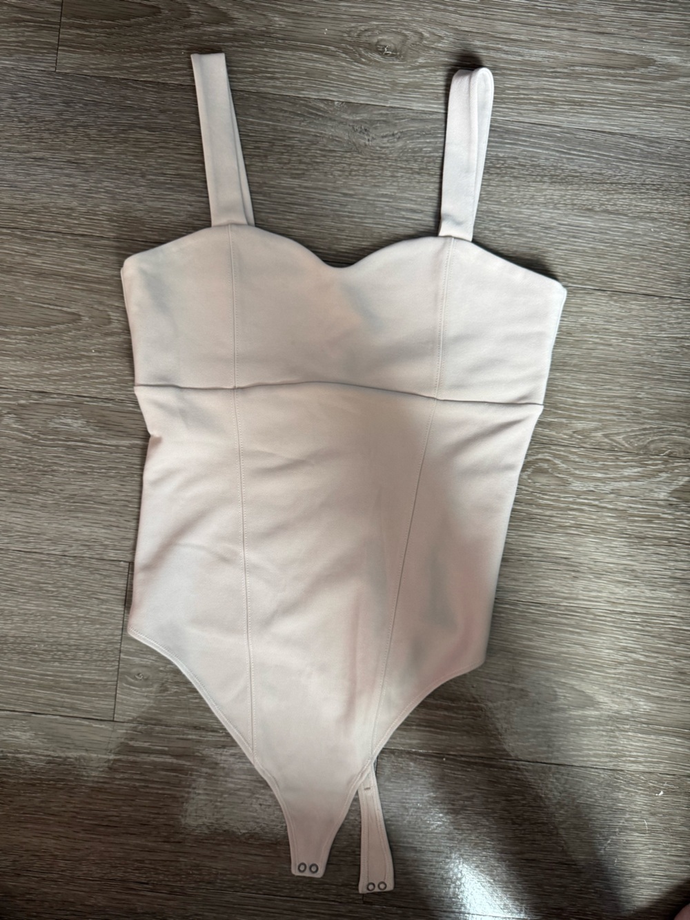 Abercrombie & Fitch Light Pink Strap Bodysuit